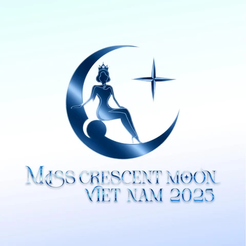 Logo Miss Crescent Moon Vietnam 2025 trong portfolio.