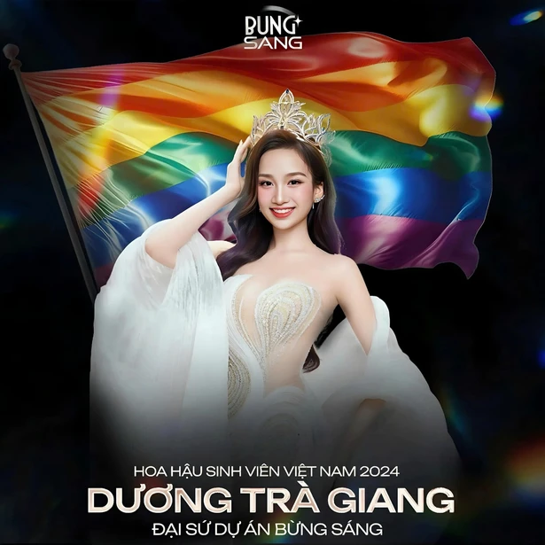 Bài đăng giới thiệu đại sứ Dương Trà Giang trong hệ nội dung Bừng Sáng.